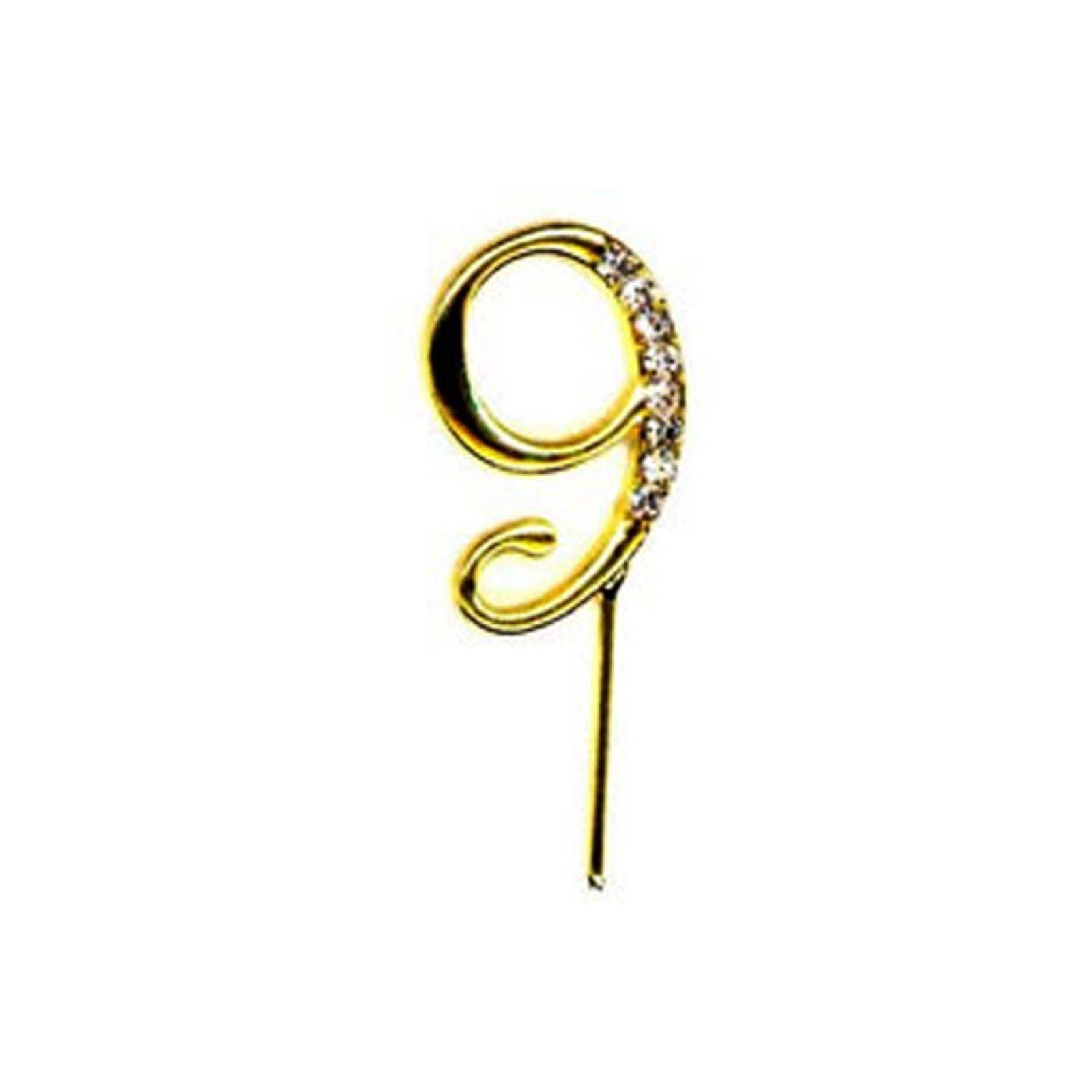 BLING PICK - GOLD NUMBER NINE 