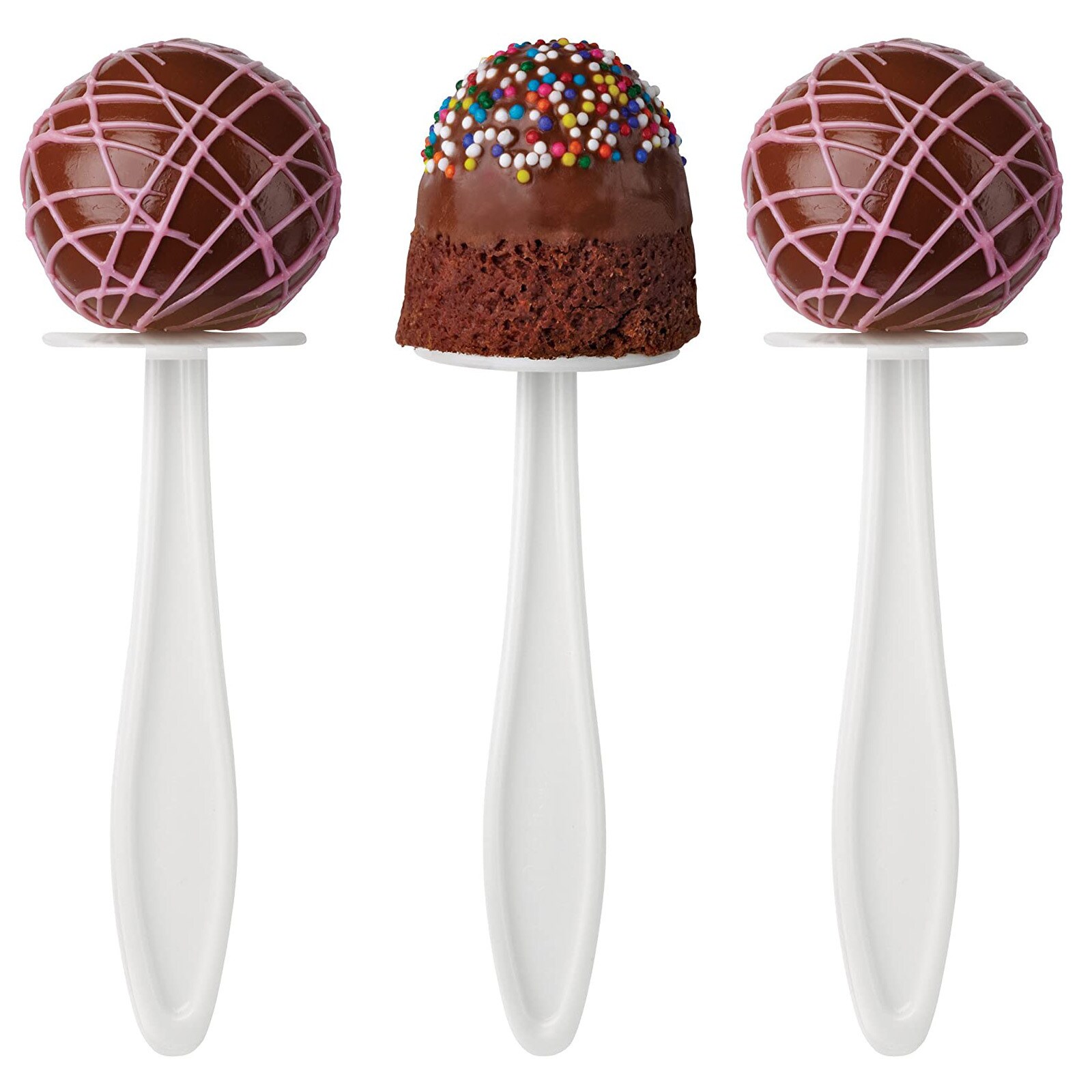 POPS STICKS FOR TREATS - WHITE 6 PCS