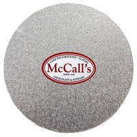 THIN ROUND SILVER CAKE BOARD - 1/8" THICK 1 PC