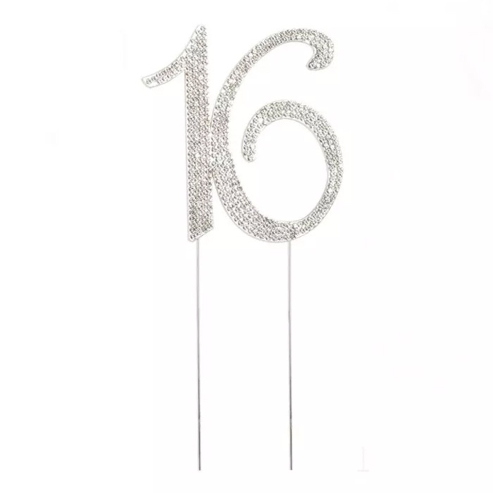 BLING PICK - SILVER NUMBER 16 - 4 1/2" / 12CM