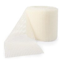 WHITE PEARLS 3MM - FLAT BACK 4 1/4" X 5 YARDS