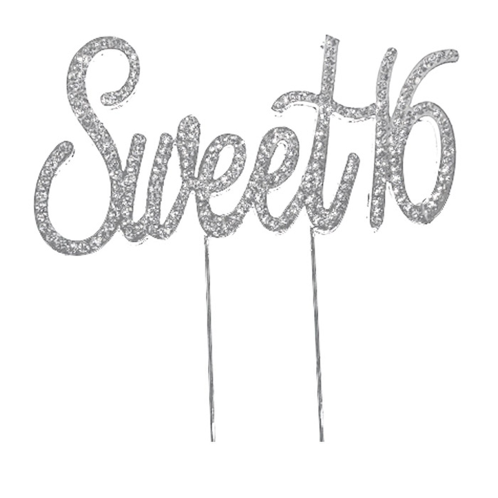 BLING PICK - SILVER SWEET SIXTEEN 5"