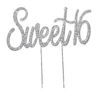 BLING PICK - SILVER SWEET SIXTEEN 5"