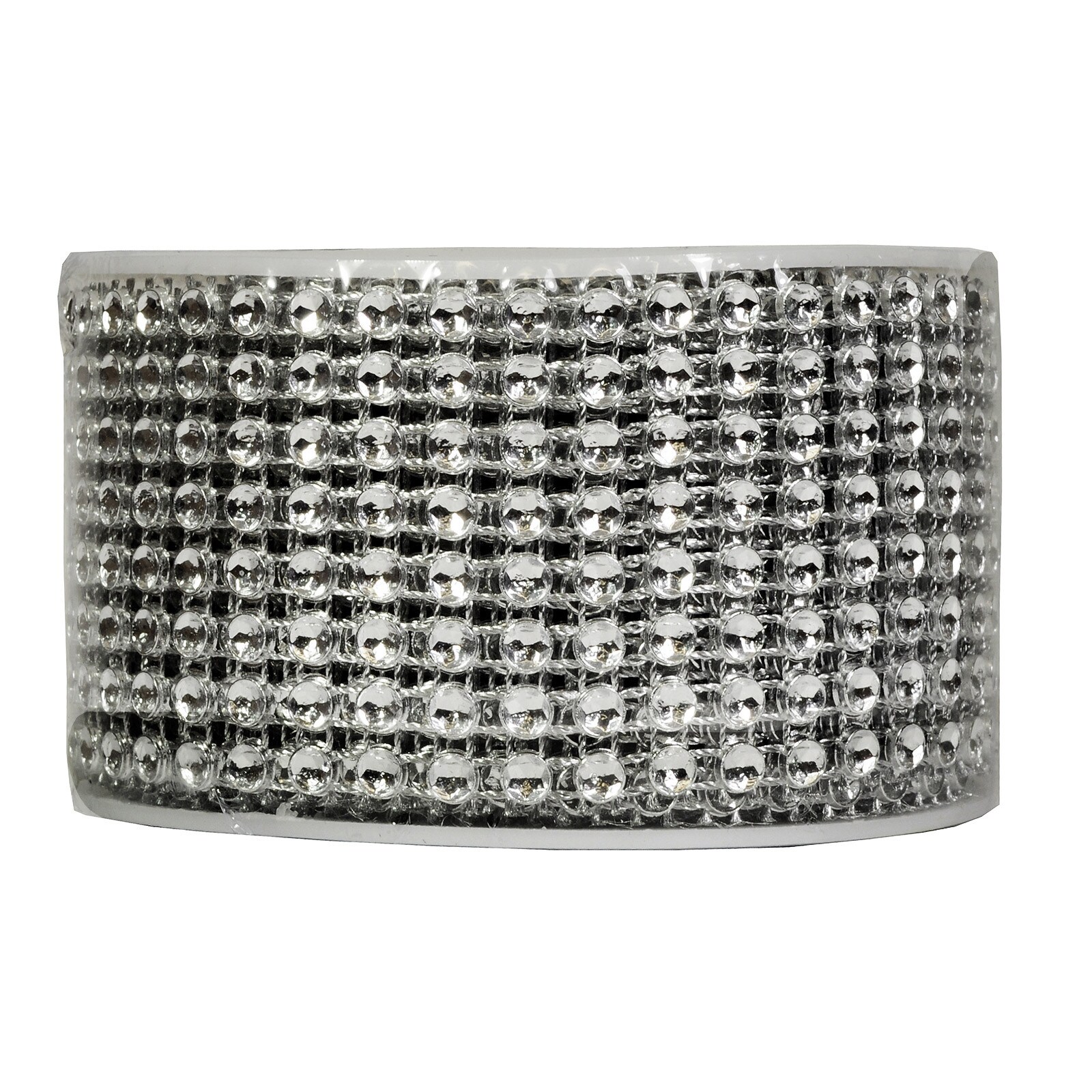 BLING RIBBON WRAP - SILVER 1 1/2" 3 YARDS