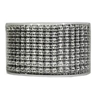 BLING RIBBON WRAP - SILVER 1 1/2" 3 YARDS