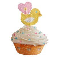 WITLON DUCKY CUPCAKE WRAP-N-PIX COMBO 12 SETS
