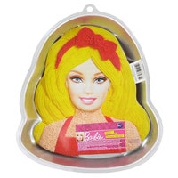 WILTON BARBIE WITH FACEMAKER PAN ONE MIX