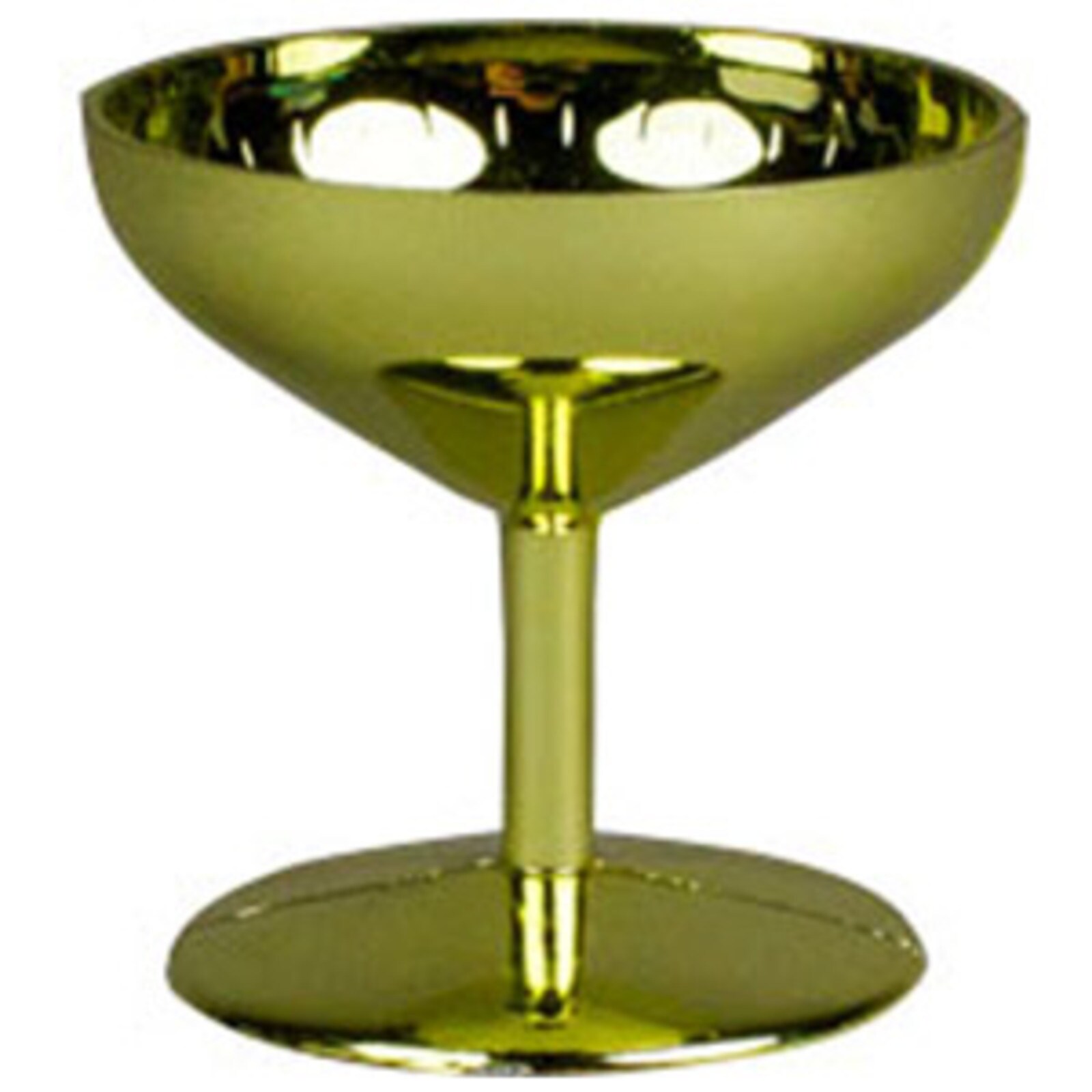 MINI GOLD CHAMPAGNE GLASS 2"  