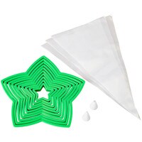 WILTON CHRISTMAS TREE COOKIE CUTTER KIT - 15 PC