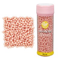 WILTON PINK SUGAR PEARL DRAGEE 4 MM - 141 G
