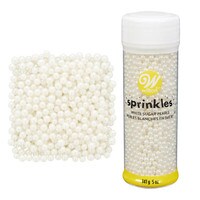 WILTON WHITE SUGAR PEARL DRAGEE 4 MM - 141 G