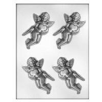 MOLD - CHERUB WITH HEART 4 1/4"