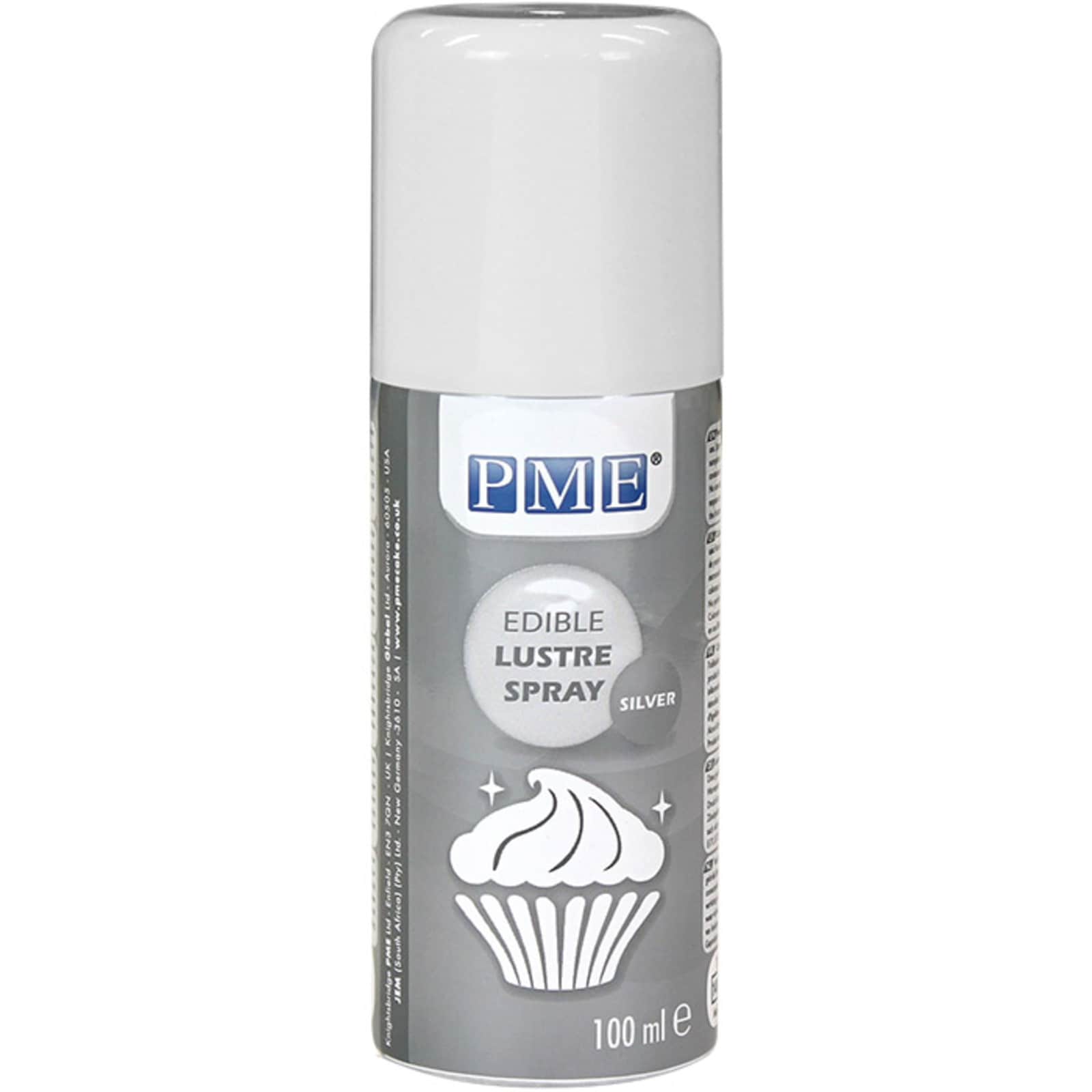 PME EDIBLE LUSTRE SPRAY - SILVER 100 ML