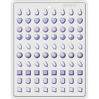 HARD CANDY MOLD - ASSORTED GEMS 1/2" (80)