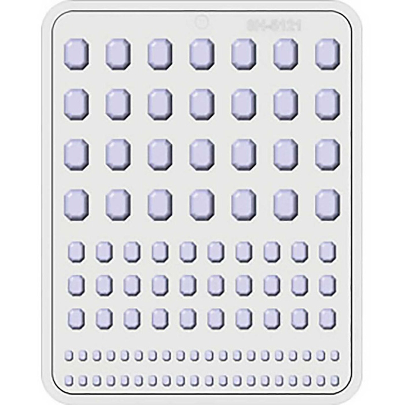 HARD CANDY MOLD - RECTANGLE GEMS 1/4" TO 3/4" (98)