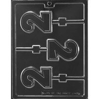 MOLD - NUMBER TWO LOLLY 3 1/4" (3)