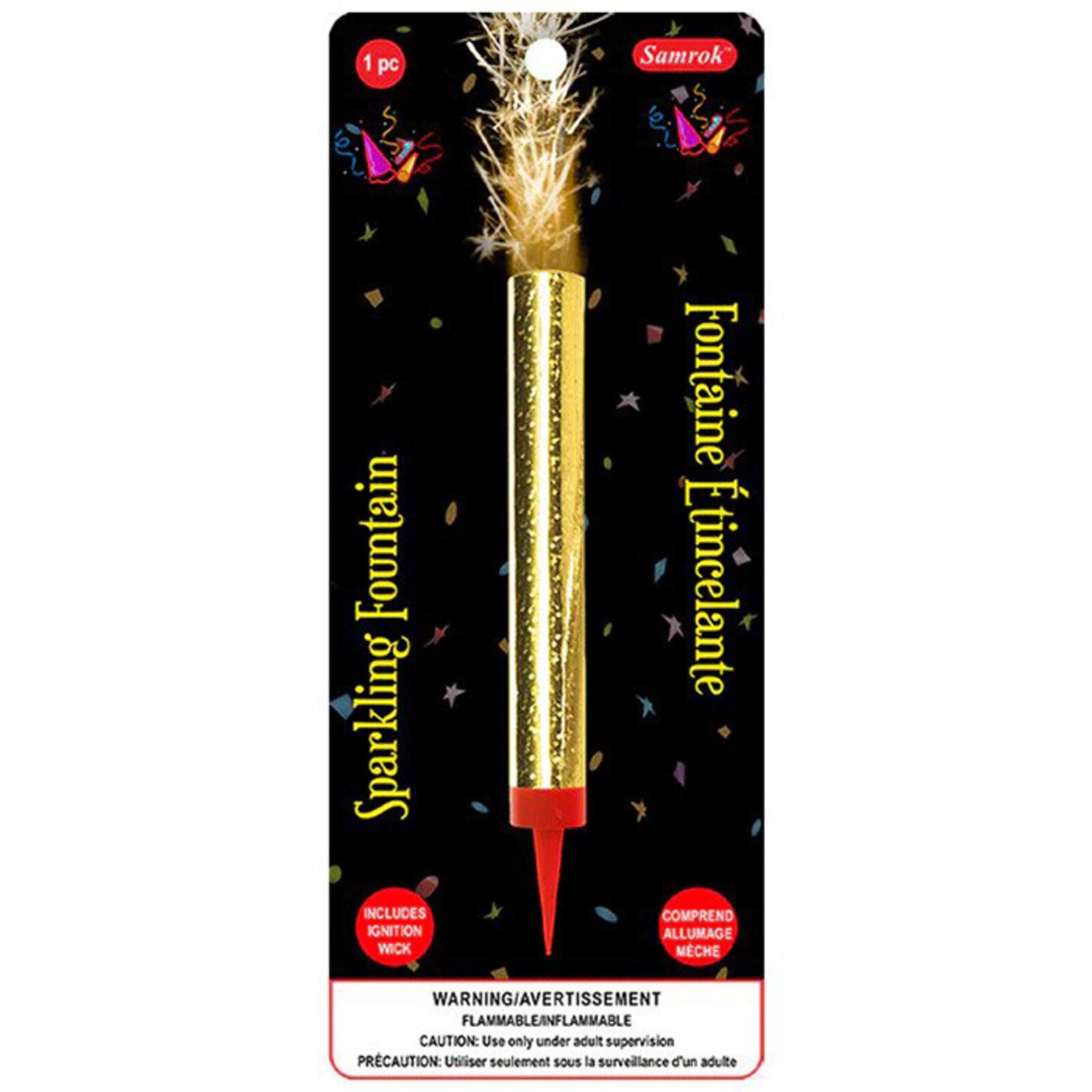 CAKE SPARKLER FOUNTAIN - PACKAGED