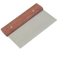 BENCH SCRAPER 5" S/S BLADE WOOD HANDLE 