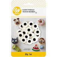 WILTON CANDY EYEBALLS 11/16" - 28 G