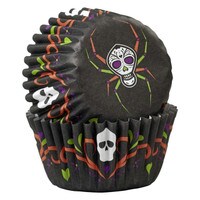  WILTON SPIDER SKULL MINI BAKING CUPS 100 PC