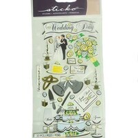 33 PC OUR WEDDING DAY STICKERS