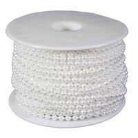 WHITE PEARLS - 24 YARDS PER ROLL 4 MM