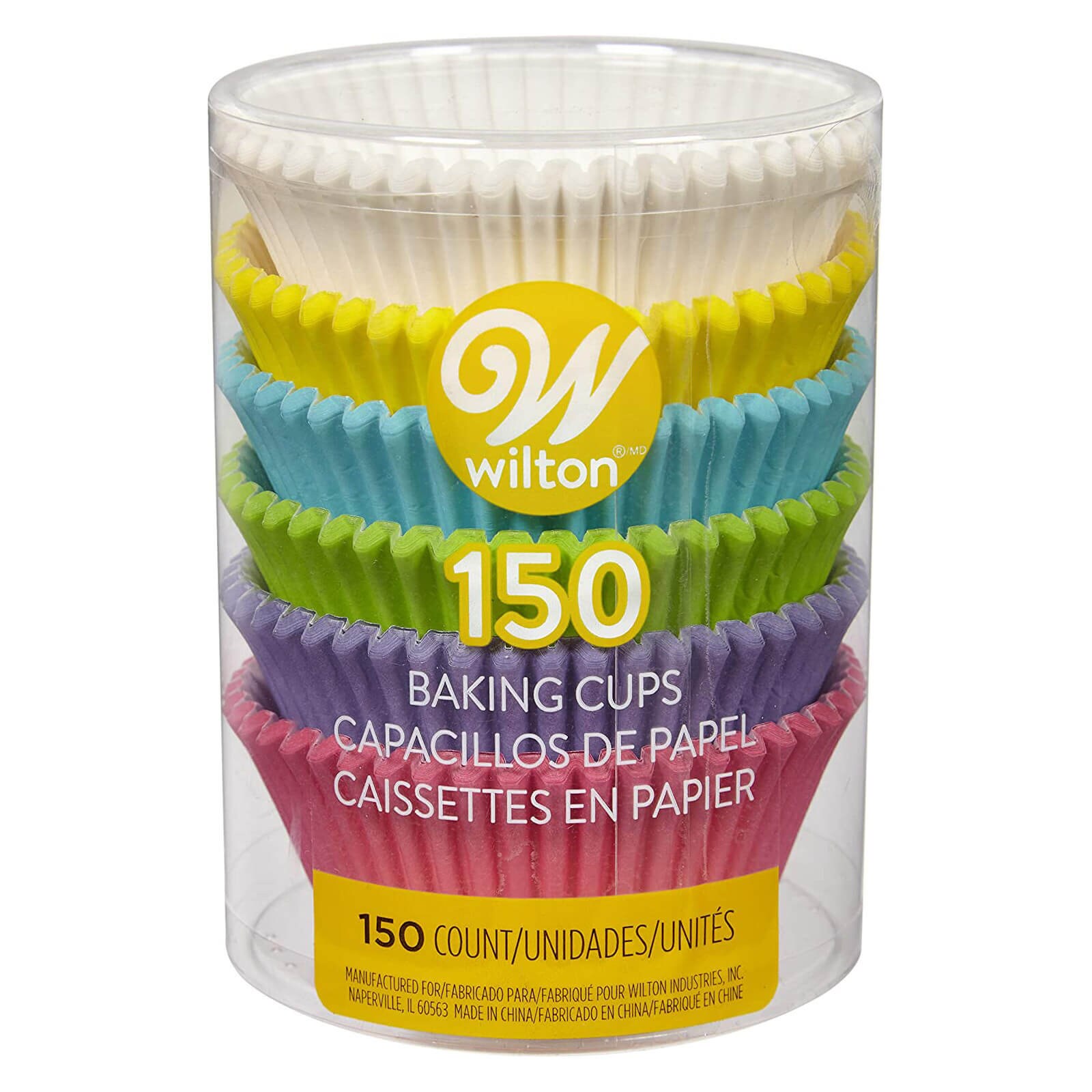 WILTON PASTEL STANDARD BAKING CUPS - 150 PCS
