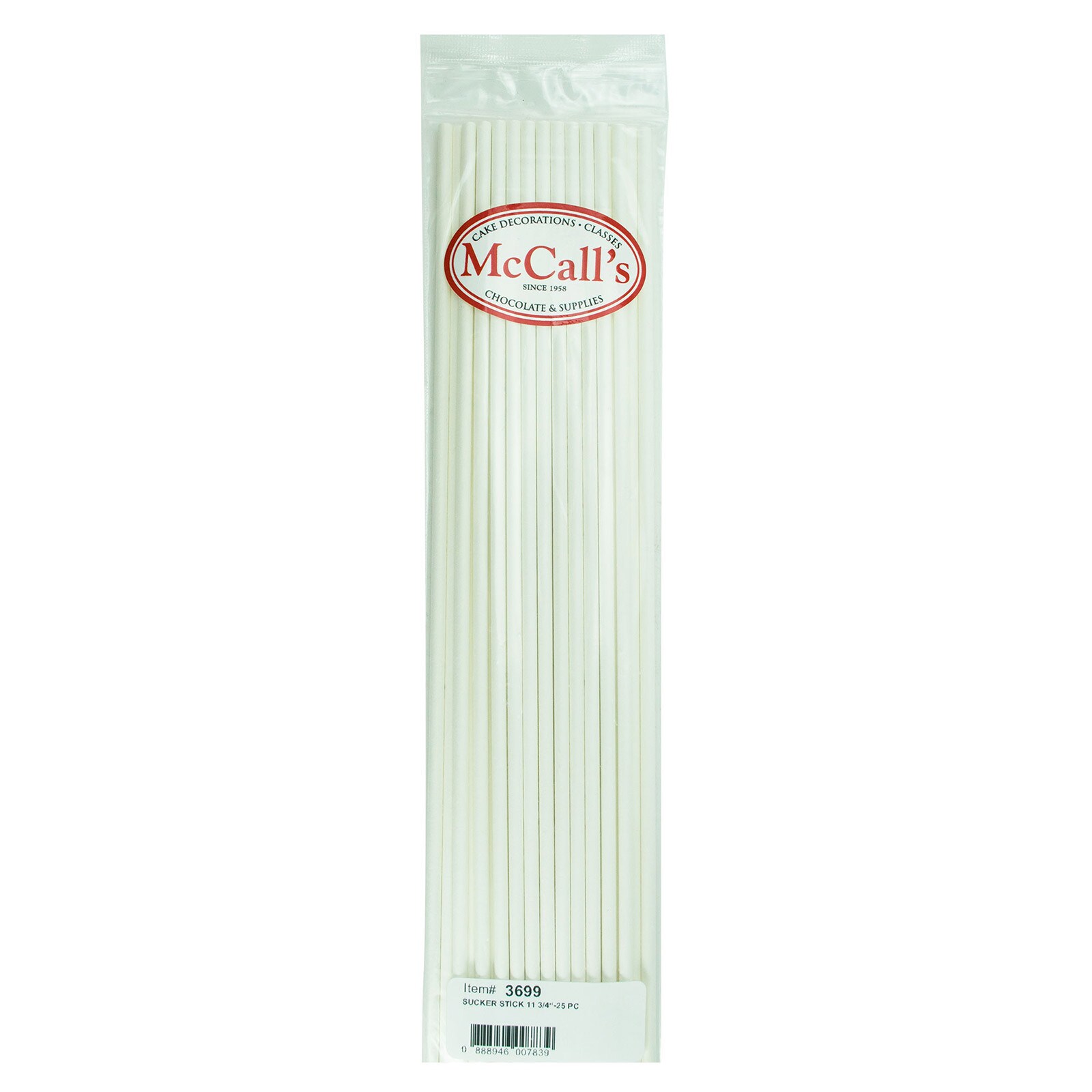 SUCKER & LOLLIPOP STICKS 11 3/4" - 25 PCS