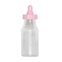 PINK BABY BOTTLE 4 1/2" 12 PC