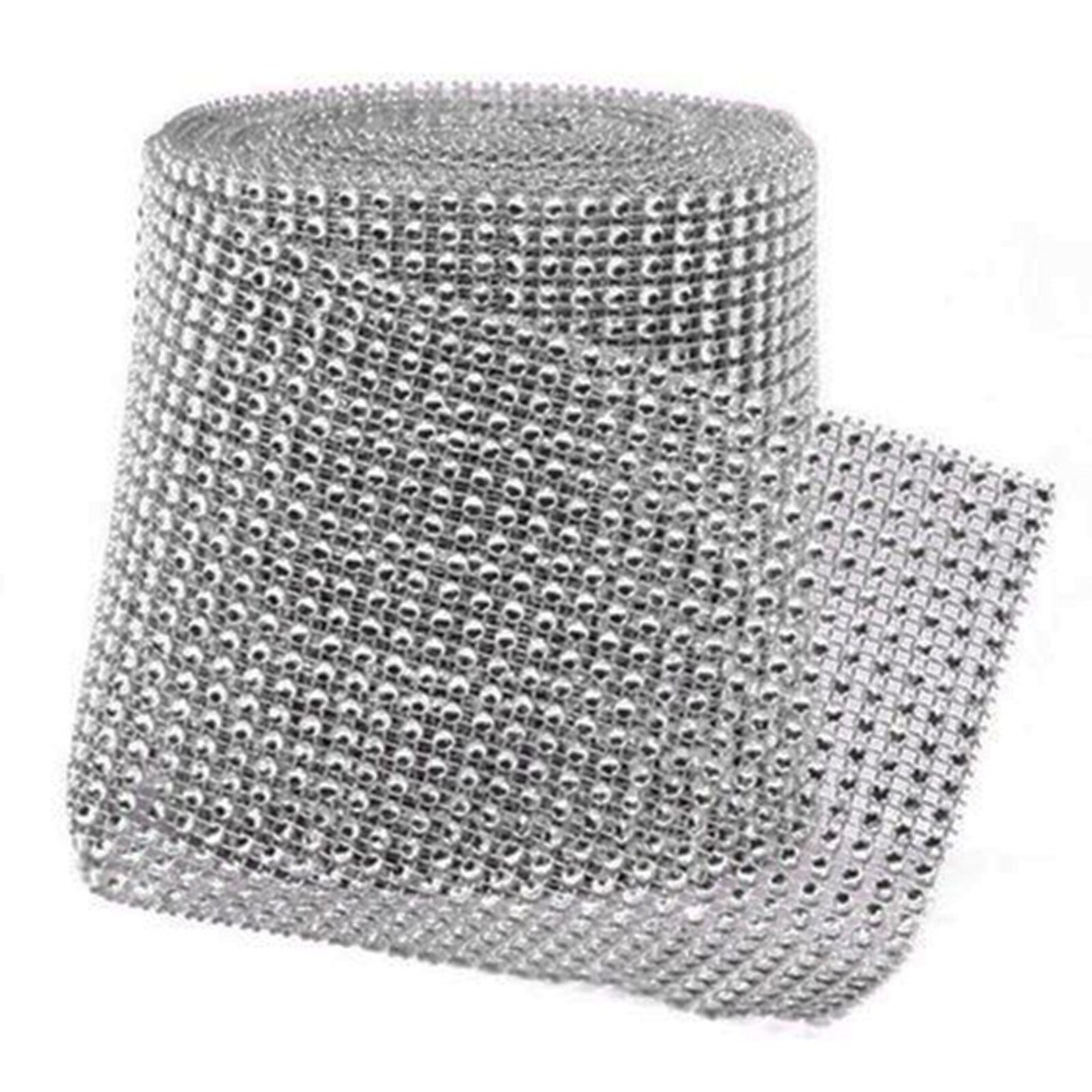 BLING! DAZZLE SILVER WRAP 5" X 10 YARDS