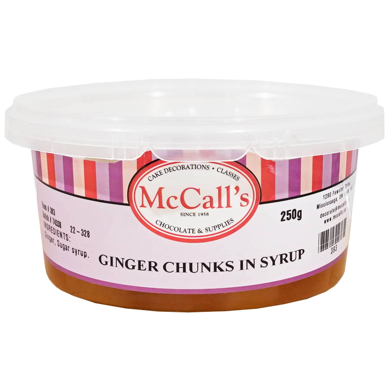 GINGER CHUNKS IN SYRUP 250 G