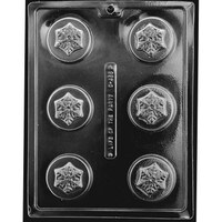 COOKIE MOLD - SNOWFLAKE 2" X 3/4" (6)