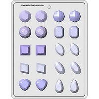 HARD CANDY MOLD - ASSORTED GEMS 1 1/4" (20)