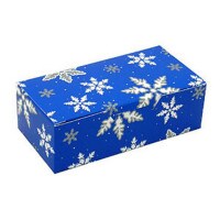 CHOCOLATE / CANDY BOX WITH SNOWFLAKE DESIGN