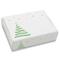1/4 Lb BOX  WITH CHRISTMAS TRE DESIGN