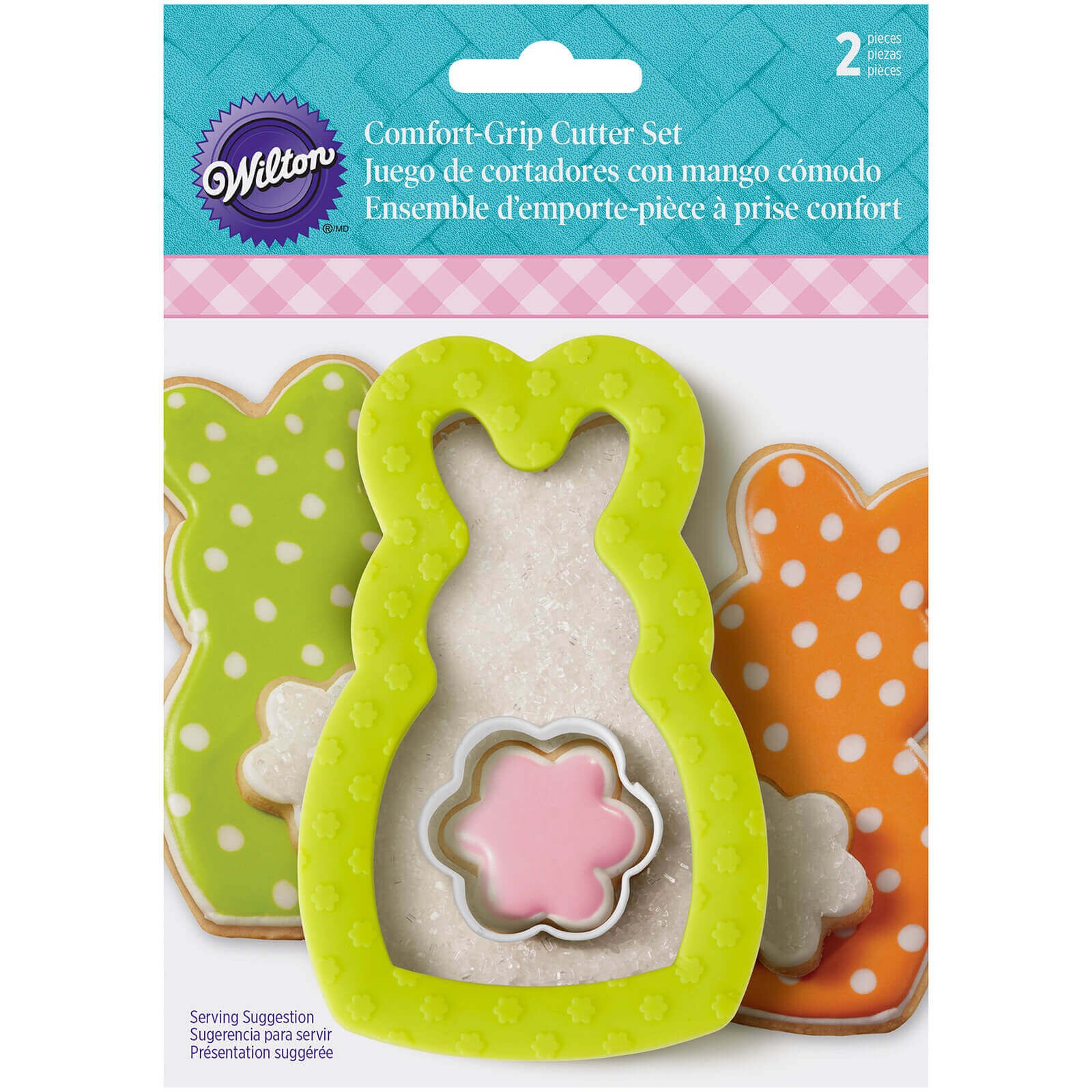 WILTON BUNNY W/FLOWER COMFORT GRIP CUTTER 4"