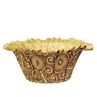 BAKING CUP RUFFLE MARIPOSA BROWN NATURAL STANDARD STD
