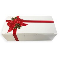 WHITE BOX WITH RIBBON AND HOLY - 10 PC
