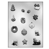 MOLD - CHRISTMAS LAYONS ASST 3/4" - 1 7/8" (14)