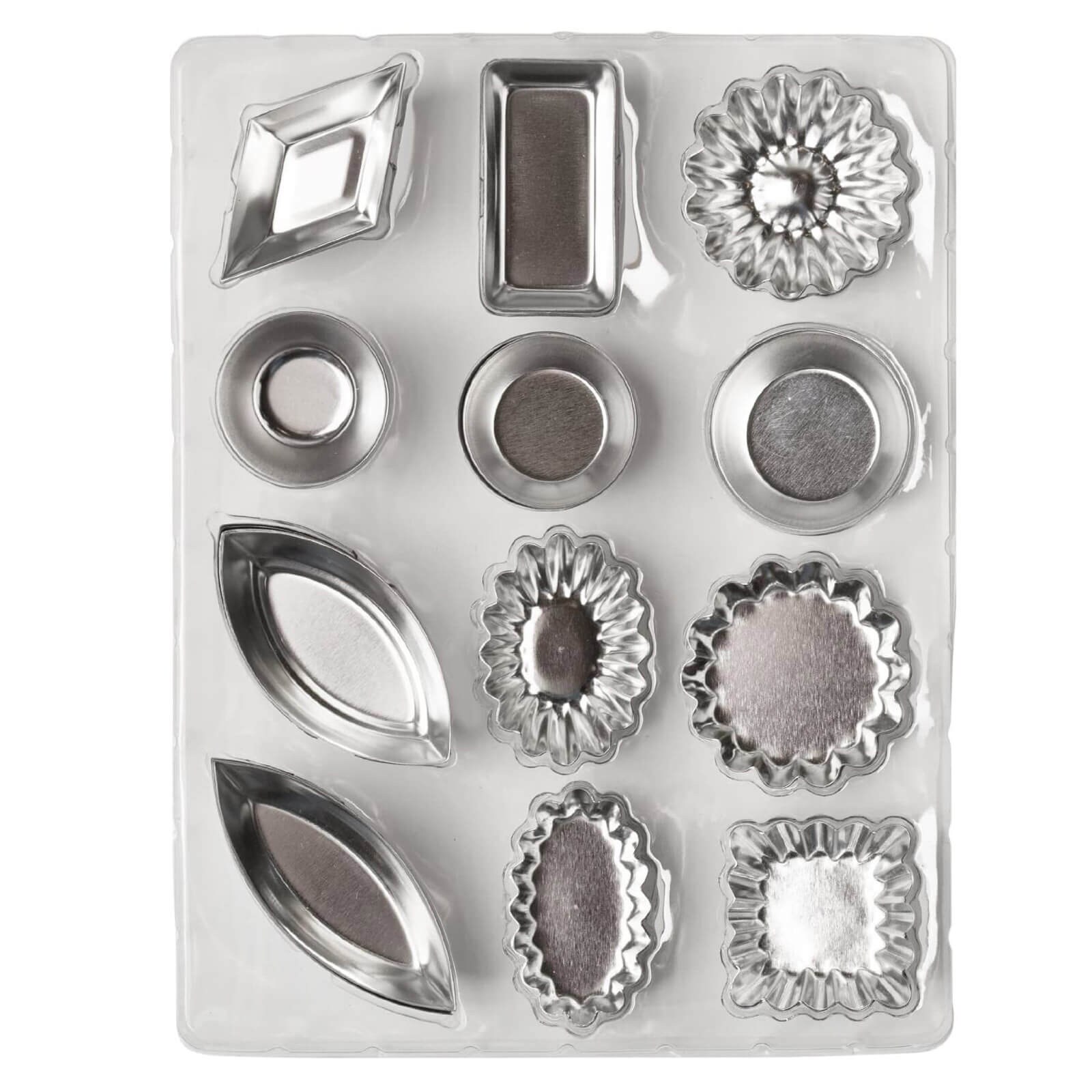 ATECO TARTLET MOLD SET - 12 DESIGNS 72 PC