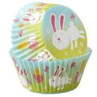 WILTON EASTER BUNNY STANDARD BAKING CUPS 75 PC