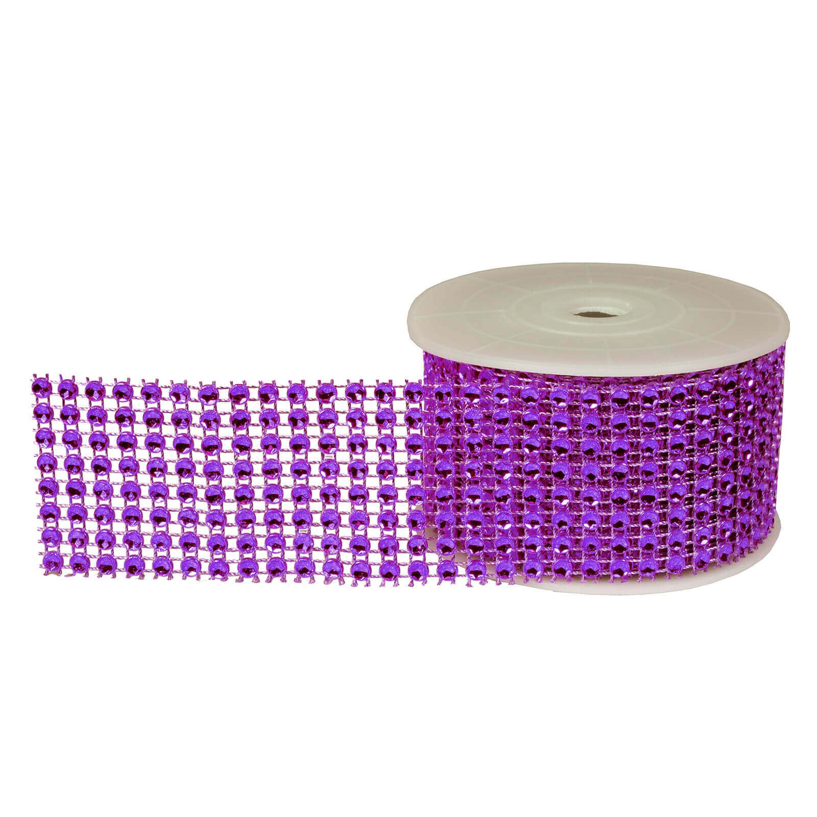 BLING RIBBON WRAP - PURPLE 1 1/2" 3 YARDS