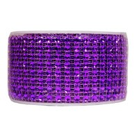 BLING RIBBON WRAP - PURPLE 1 1/2" 3 YARDS