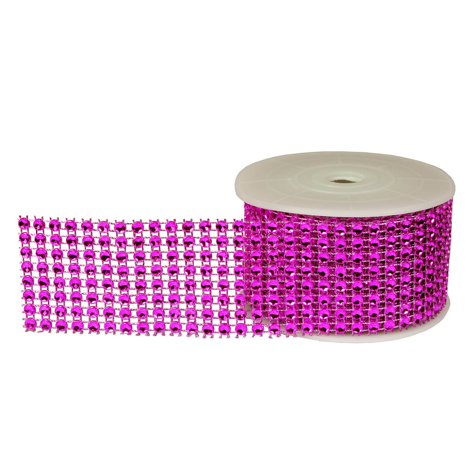 BLING RIBBON WRAP - HOT PINK 1 1/2" 3 YARDS