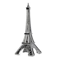SILVER EIFFEL TOWER BLING ORNAMENT TOPPER 3 1/2"