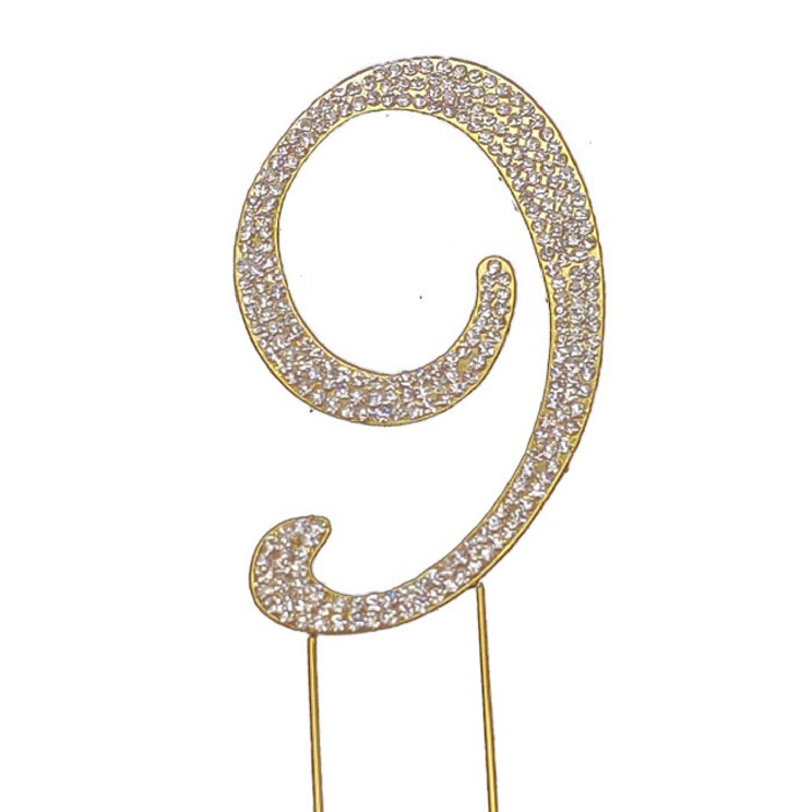 BLING PICK - GOLD NUMBER 9 