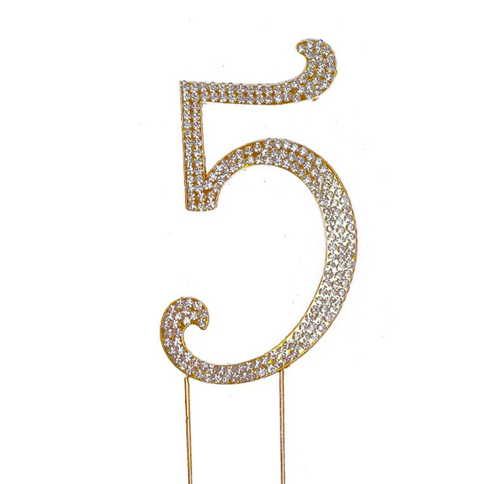 BLING PICK - GOLD NUMBER 5 