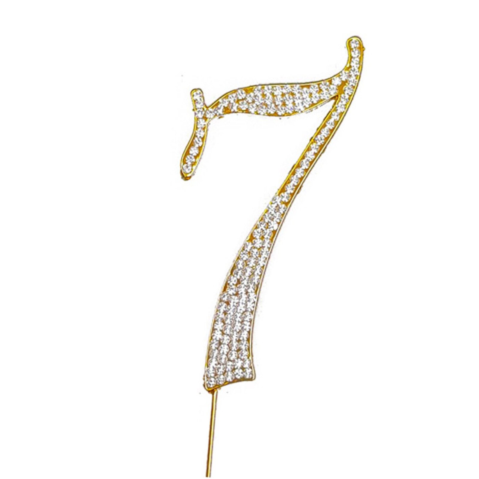 BLING PICK - GOLD NUMBER 7 