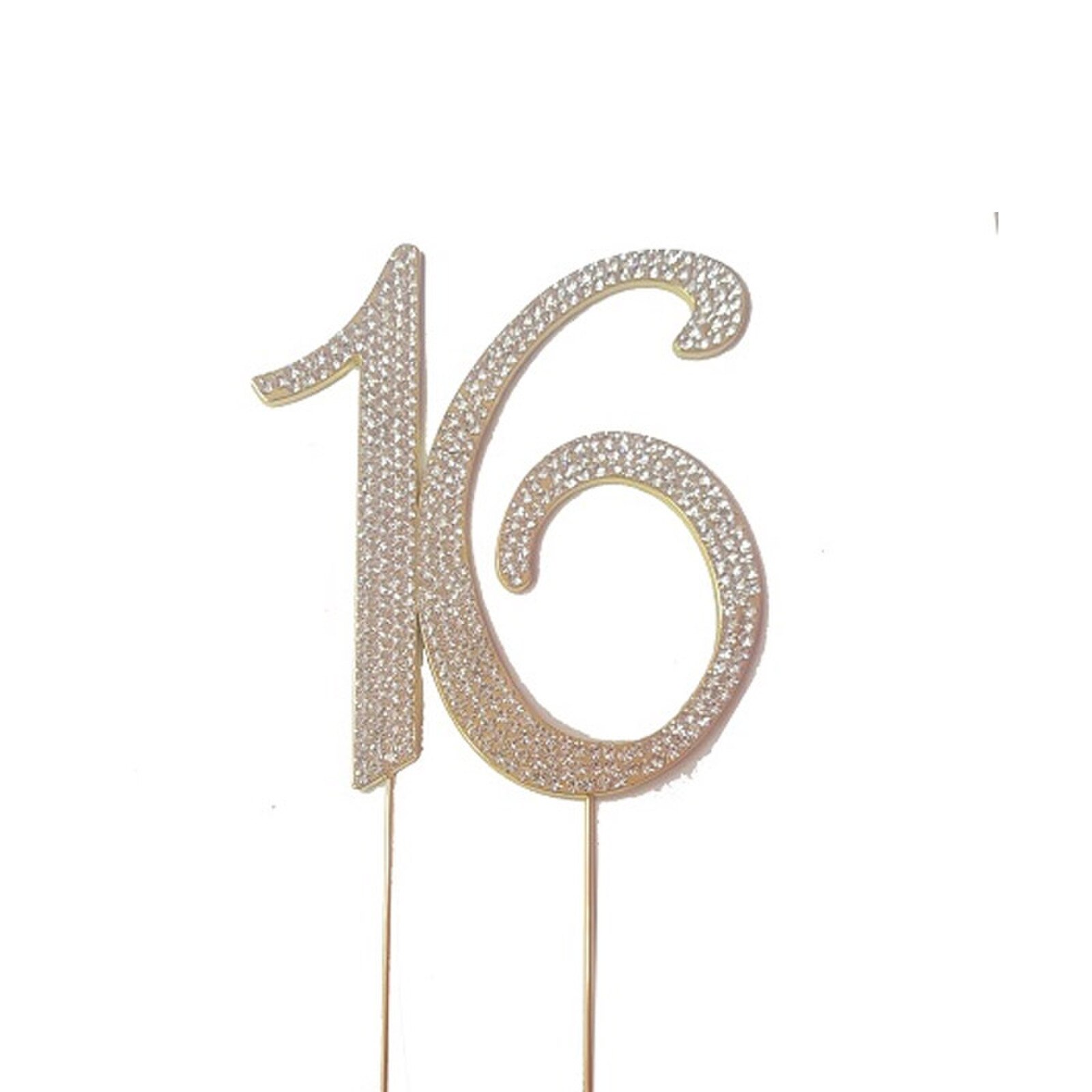 BLING PICK - GOLD NUMBER 16 - 2.5"