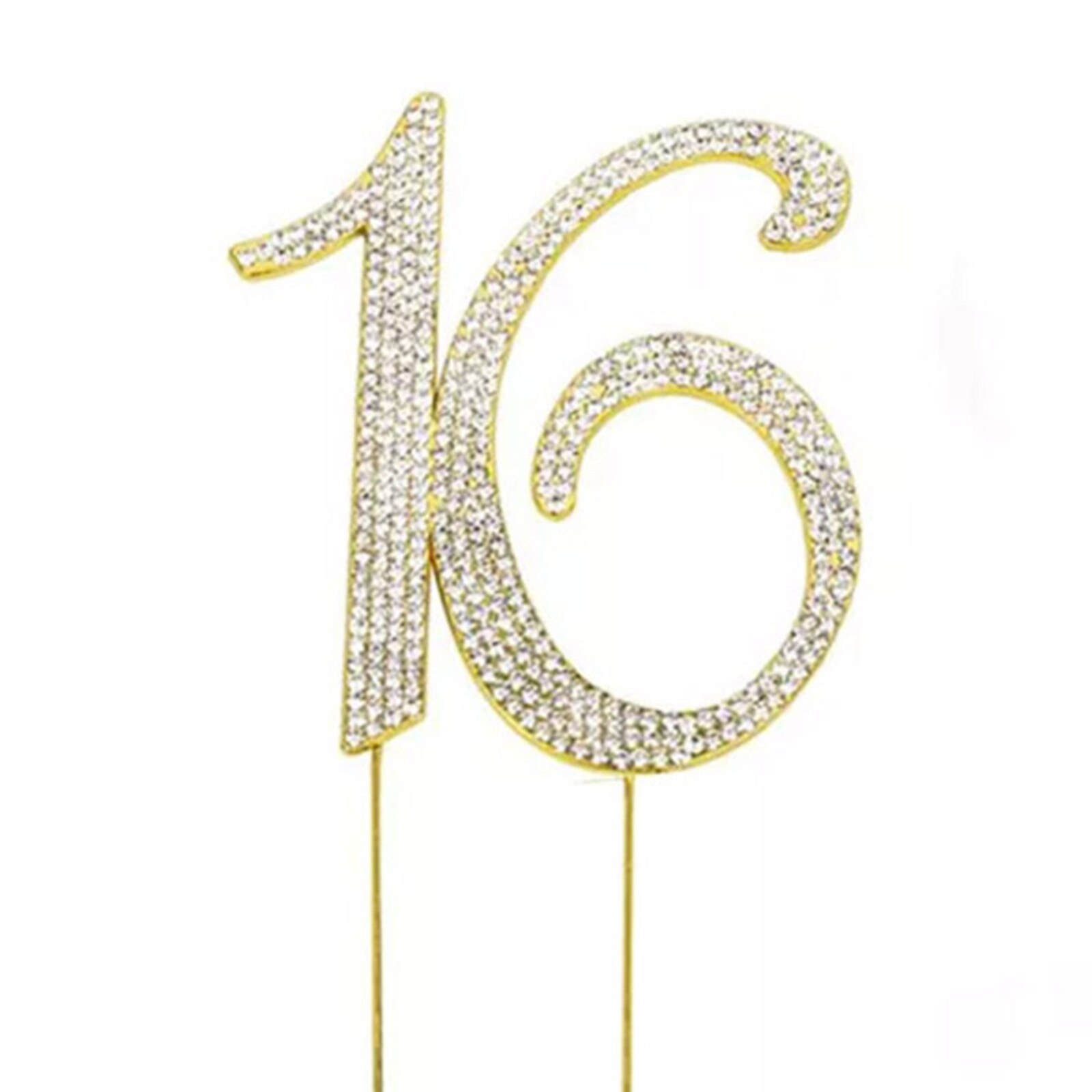 BLING PICK - GOLD NUMBER 16 - 4 1/2" / 12 CM